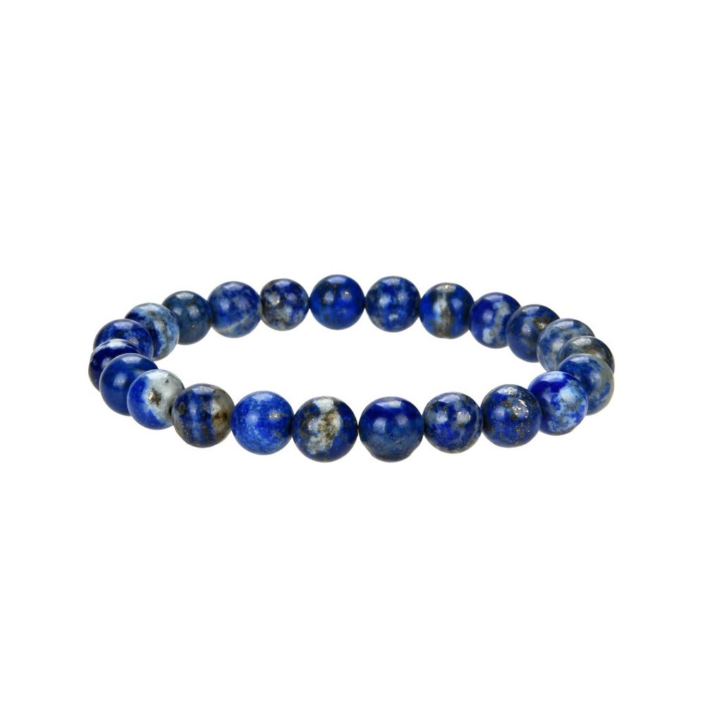 Lapis Lazuli Gemstone Stretch Bracelet 8mm